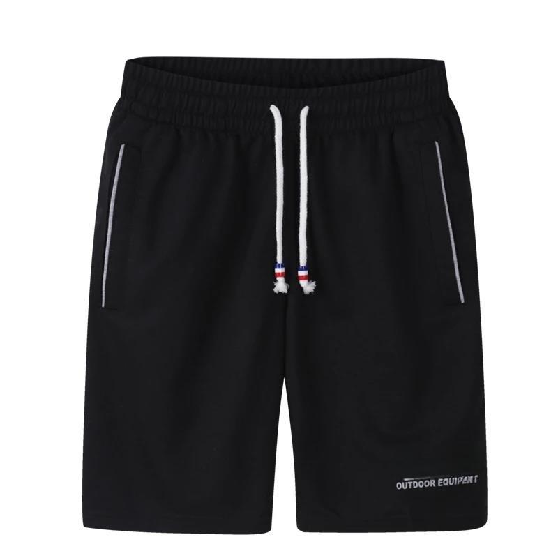 Men's Casual Sports Shorts with Elastic Waistband and Side Pockets
