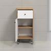 Bathroom Furniture - Touch - Cabinet - Matt White - Decorative Oak - Contemporary