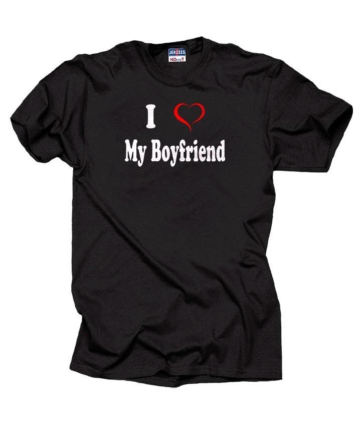 Gift For Girlfriend I Love My Boyfriend TShirt Boyfriend Girlfriend Anniversary S