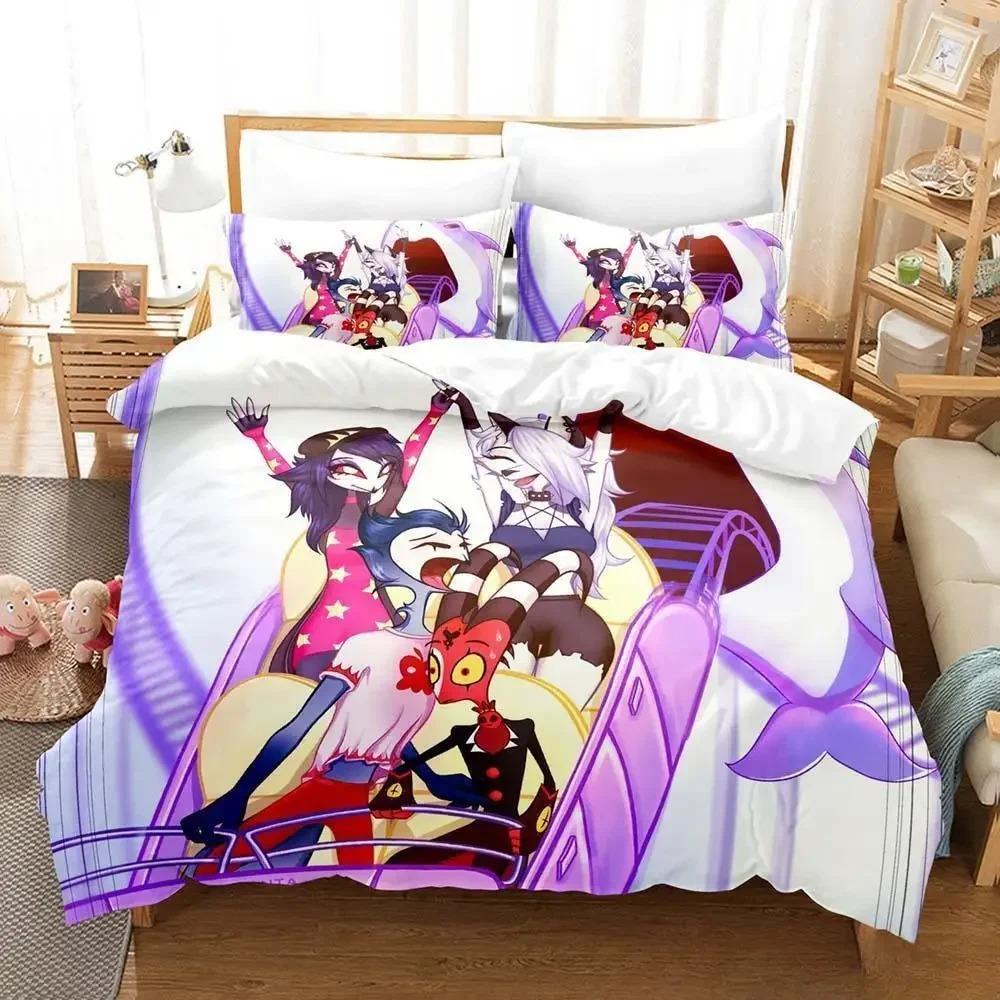 Loona Boss Bedding Set Single Twin Full Queen King Size Bed Set Adult Kid Bedroom Duvet Cover Sets 3D Anime Parure De Lit Bed