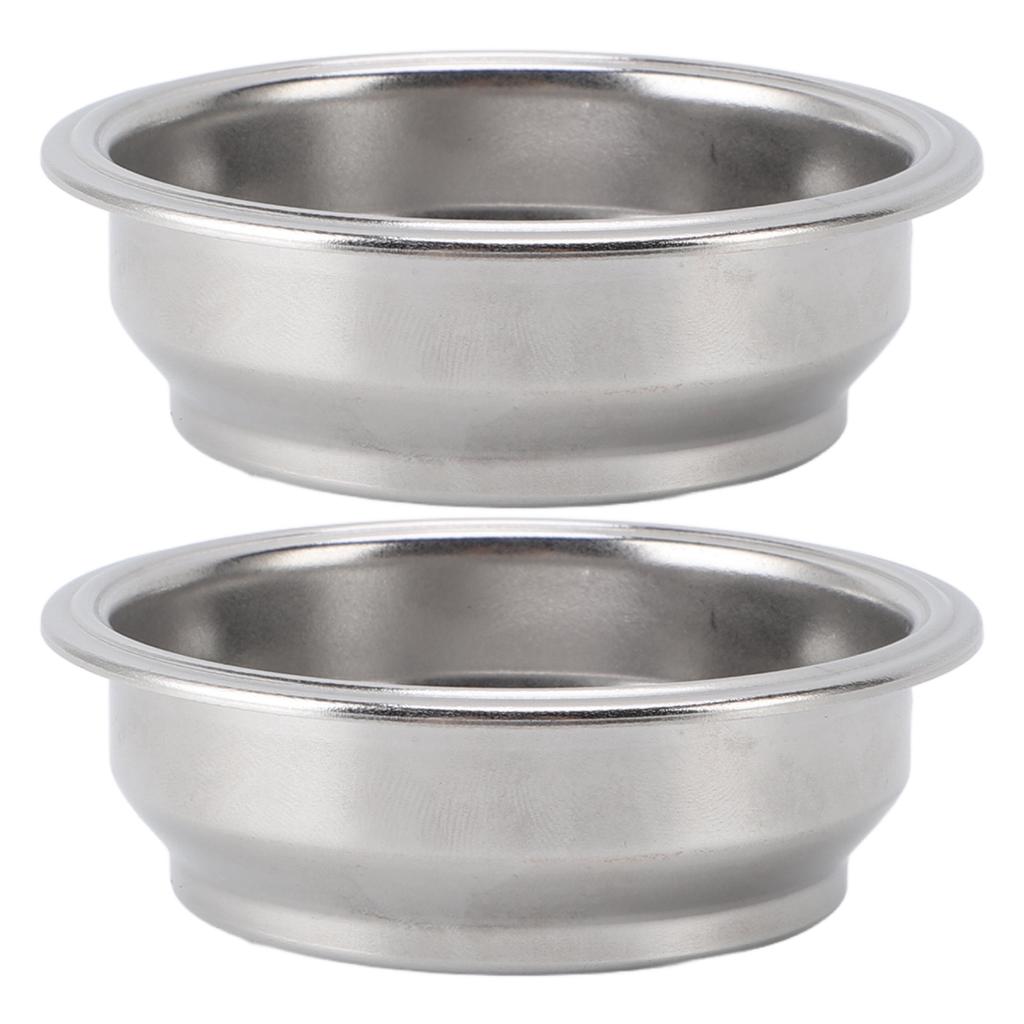 2 ks Nerezový košík do portafilteru 58mm Dvouvrstvý 2šálkový Filtrační košík do portafilteru pro Portaf