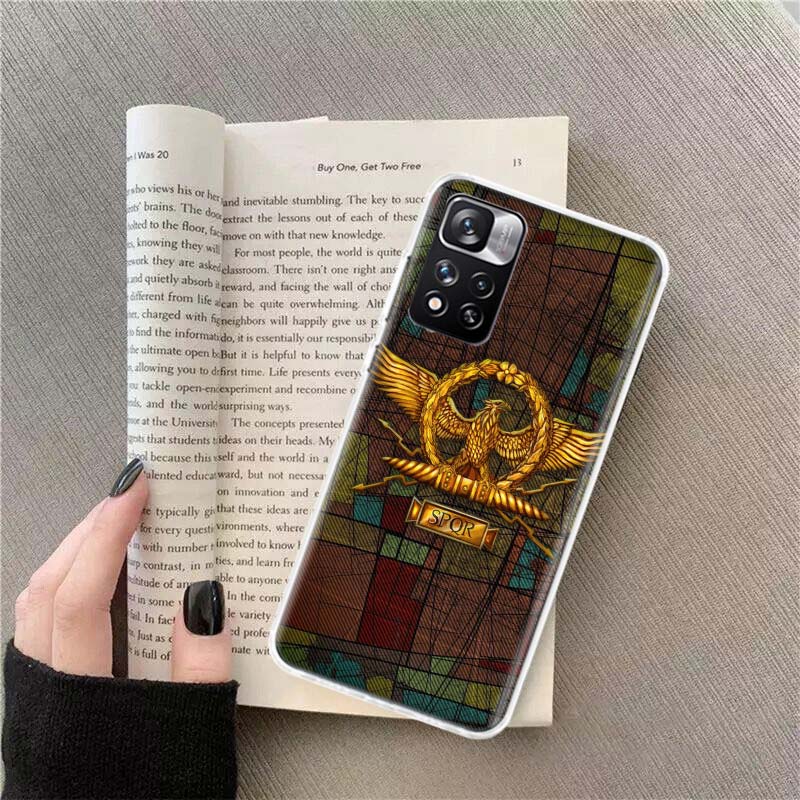 

SPQR Roman Imperial Legionv Phone Case For Redmi Note 13 12 Pro Plus 14 15 Pro 5G 11 11T 11E 11S 10 Pro 10S 9 9S Cover Cell Clea Redmi Note 13 5G