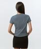 MUSINSA STANDARD WOMAN Women'S Round Hem T-Shirt [Peacock Blue]
