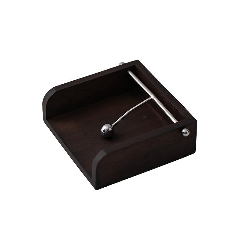 Minimalist Solid Wood Tissue Box for Dining or Coffee Table 14x14x5cm малиновый
