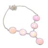 Natural Milky Opal Gemstone 925 Sterling Silver Jewelry Necklace 18" ASN-6043