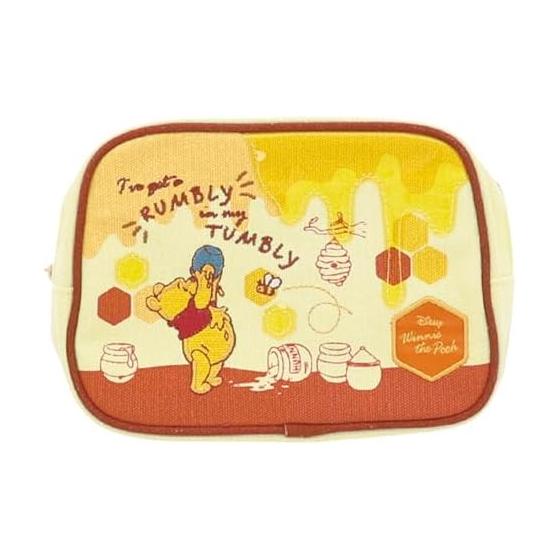 Marushin Pouch Disney Winnie the Pooh Honey World Canvas Fabric Applique Embroidery 2335054200