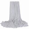 Extra Large Chiffon Printed Scarf White Shawl Dual-purpose Women's Korean Version Autumn and Winter Long Scarf Beach Towel for Women