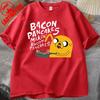 Fashion Hot Sale Kawaii Clothing Adventure Time Anime T Shirt for Men Jake and Finn Bacon Pancake Girl Boy Casual Cotton Tops