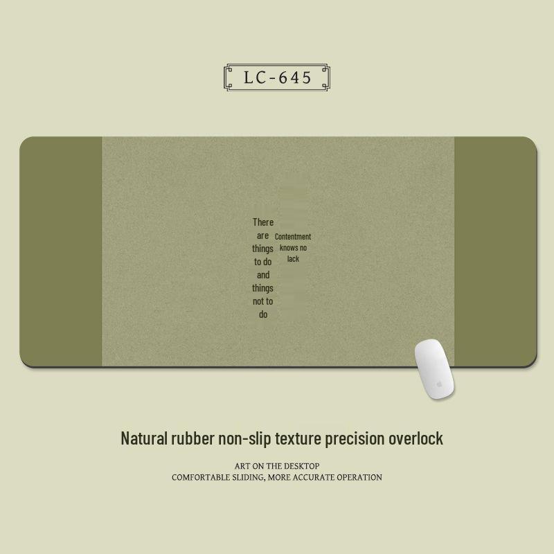 Extra Large Chinese Style Minimalist Mouse Pad with Wrist Rest