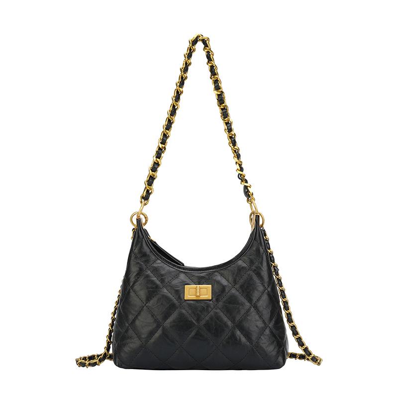 Women's Large Capacity Quilted Chain Bag - 2025 Autumn/Winter Fashion Crossbody Dumpling Bag