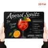 Vintage plechová cedule Recept na Aperol Spritz Kovové nástěnné umění Dekorace do kuchyně a baru