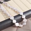 1String, White Natural Freshwater Pearls, Boho Lozenge Pearl Beads, 12mm, for DIY Jewelry Making, Unique Birthday Party Wedding Crafts, 36cm