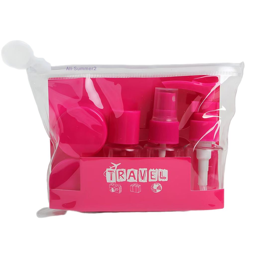 6 PCS Travel Bottles Set Leak Proof Press Type Refillable Containers For Cosmetics Lotion Cream Liquid Toiletries Storage