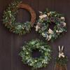 Christmas Artificial Vine Ring Wreath Rattan Wicker DIY Garland Xmas Party Decor Rattan Ring DIY Garland