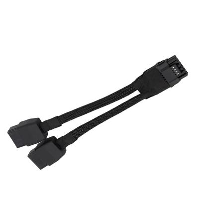 Powerful 600W PCIe 8Pin X2 Female To 16Pin Graphics Card Power Cable 12VHPW For Gaming PC Builds