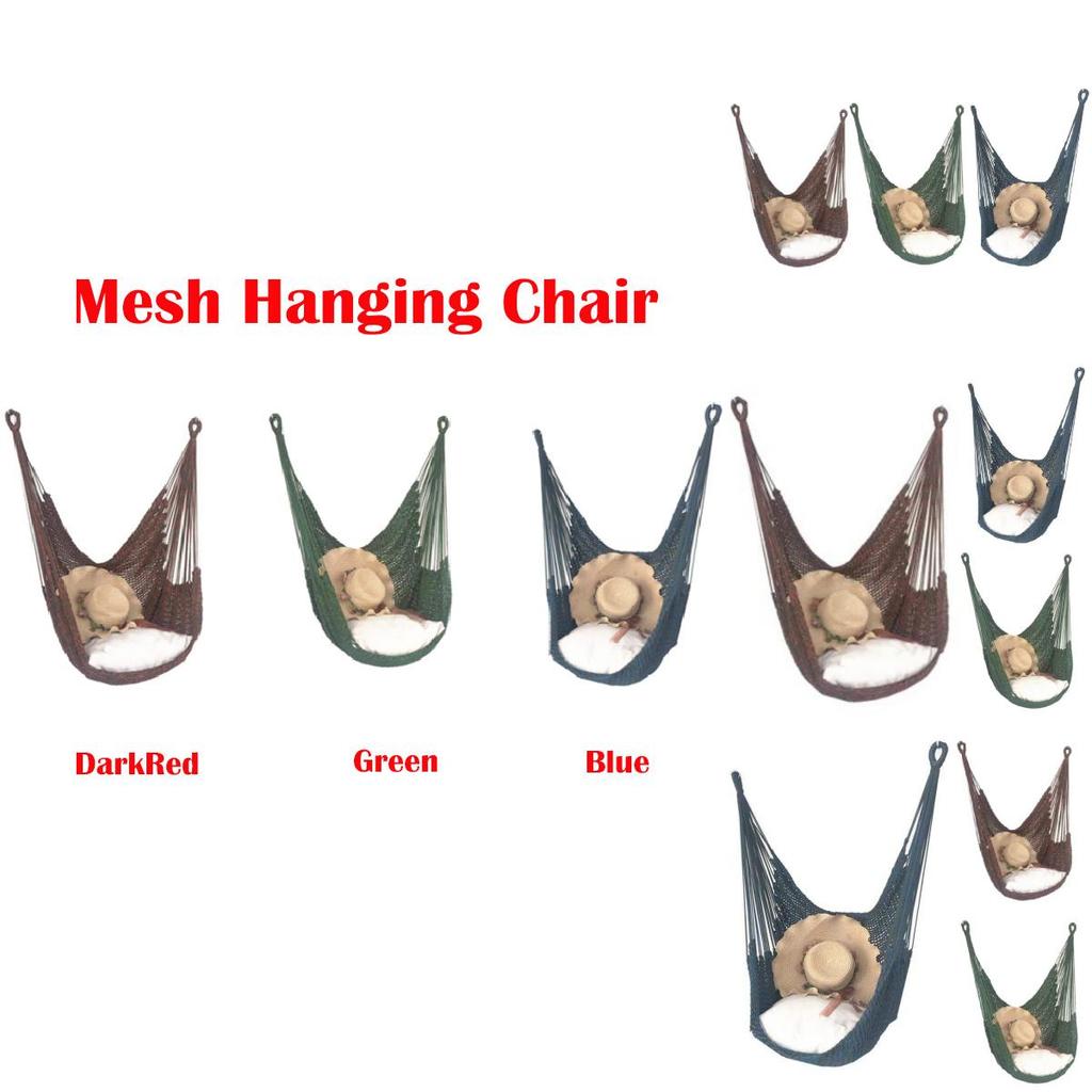 Rede de Balanço Cadeira de Rede Assento de Balanço Suspenso Com Almofada Em Pátio Jardim Externo