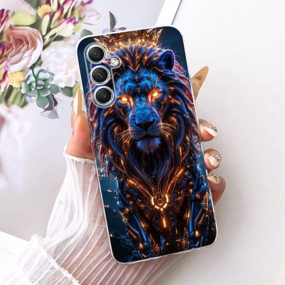 Clear For Samsung A35 5G Case Cute Cat Fashion Butterfly Funny Painted Cover For Samsung Galaxy A35 5G SM-A356E SM-A356B Casing