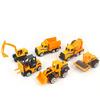 6Pcs/Set Mini Alloy engineering Car Tractor fire truck ambulance Toy Vehicle Dump-Truck Model Classic Toy Mini Gift For children