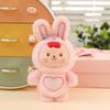 Cartoon Rabbit Panda Cat Dog Elf Plush Toys Cute Baby Animal Pendants Soft Cozy Hanging Decor Car Keychain Backpack Decor