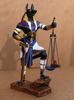 Eblos Ancient Egyptian God Anubis with Justice Scale God of the Dead and the Afterlife Weigh Your Heart Against an Ostrich Feather 10 Inches Tall - -