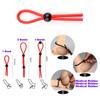 Adjustable Penis Ring Rope BeadsSpermlock Ring Assist Erection Silicone Ejaculation Delay Cock Scrotum Ring Man Lasting Cockring