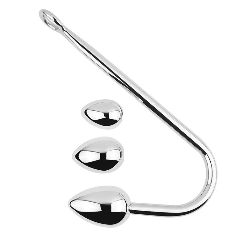 Adult Sex Product Stainless Steel Hook Anal Hook Removable Anal Hook Large, Medium and Small Replaceable Hook