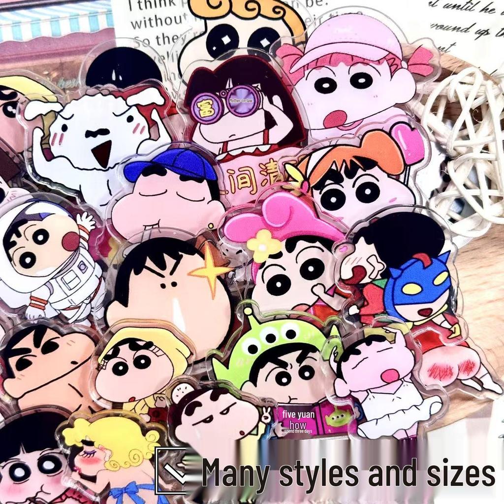 Shin-chan Acrylic DIY Double-Sided Patches - 2cm, 4cm, 8cm