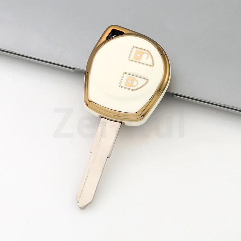 2 Buttons Soft Tpu Car Remote Key Shell Case Cover Fob For Suzuki Celerio Liana Swift Splash Alto Sx4 Vitara Keyless Protector