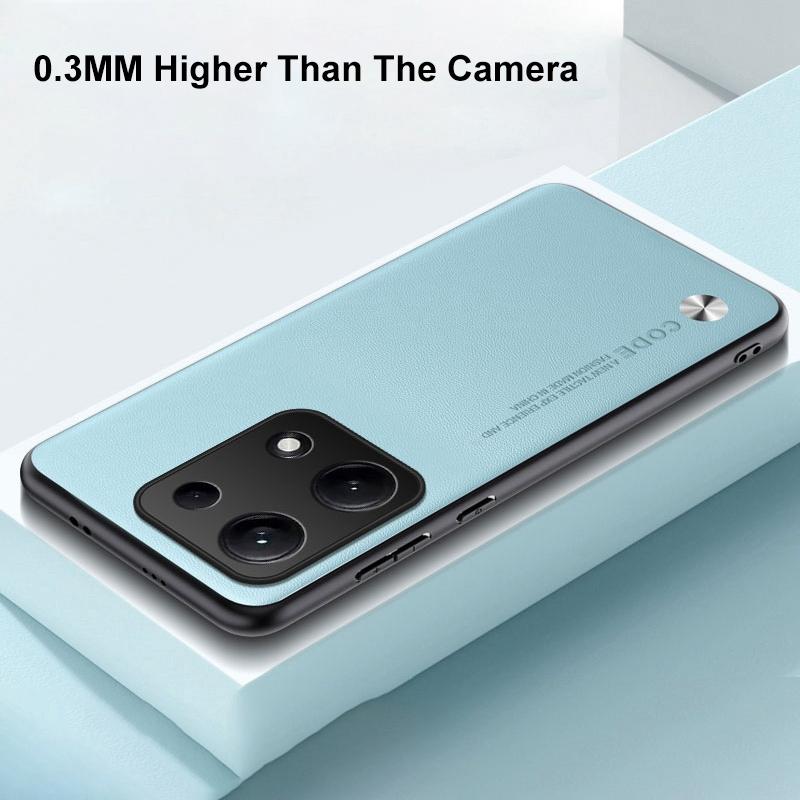 Luxuriöse PU-Lederhülle für Xiaomi Redmi Note 14S 4G Rückseite Silikon Stoßfest Vollschutz Handyhülle für Redmi Note14S