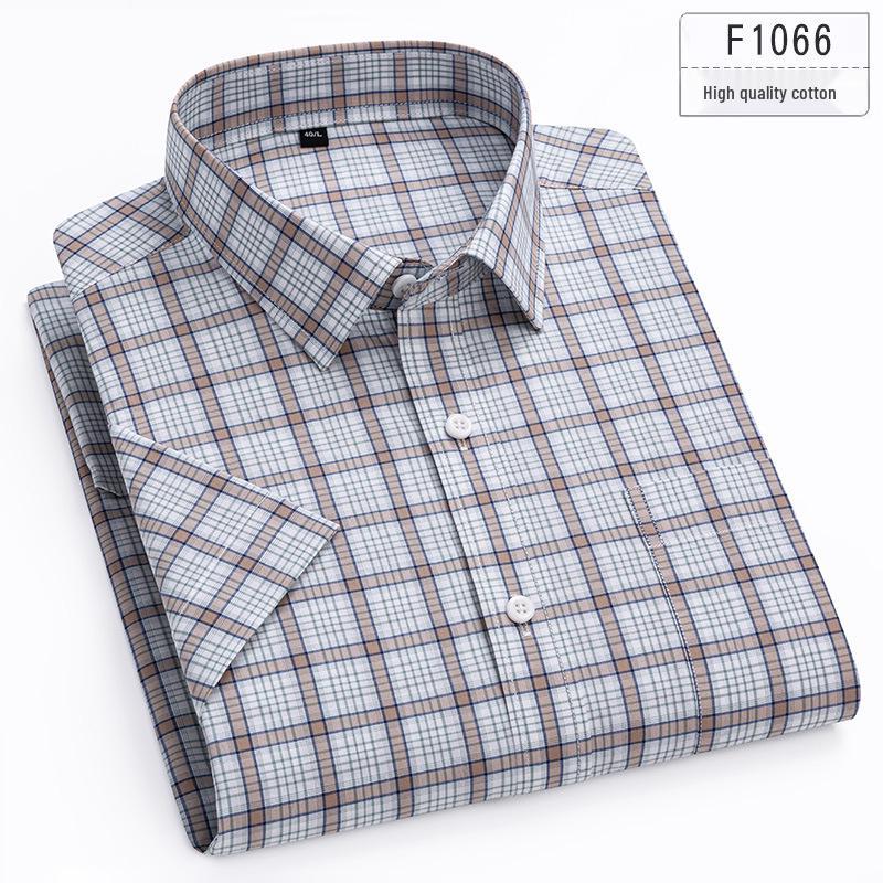 2025 Herren-Streifenshirt aus reiner Baumwolle mit kurzen Ärmeln - Bequem & Atmungsaktiv Sommer-Freizeitkleidung