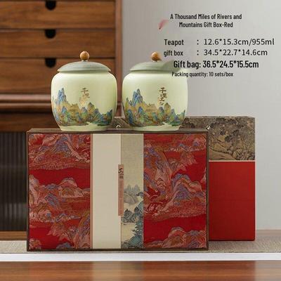 Shangqi Ceramic Airtight Tea Canister - Gift Set