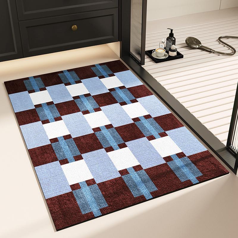 Non-Slip Diatomaceous Earth Toilet Mat - Absorbent & Anti-Fall Bathroom Carpet