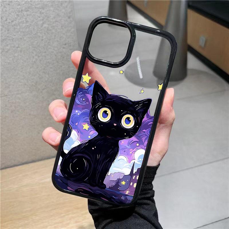 Painting Various Cat Phone Case For iPhone 13 12 Pro Max Mini 15 14 11 Pro Max Plus SE2 8 7 Plus X XS XR Cute Naughty Cat Covers