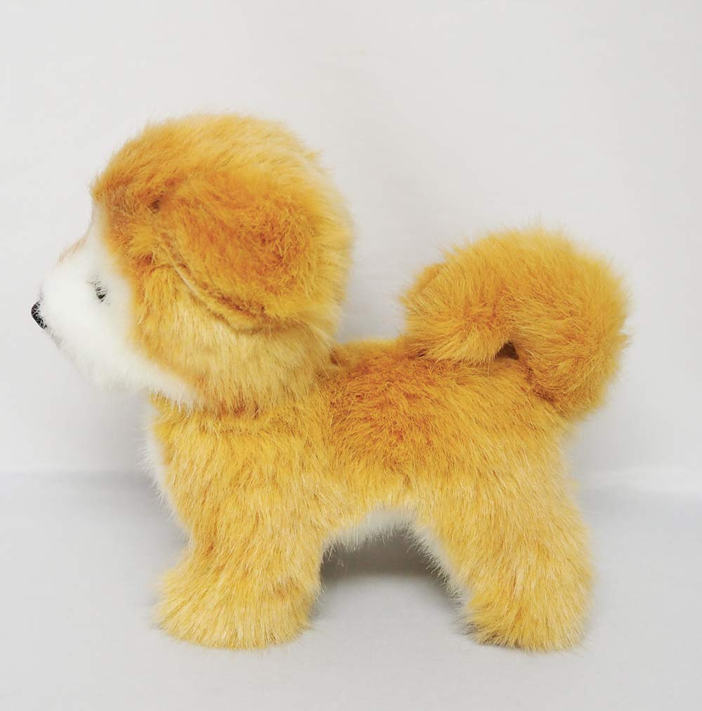 Sanei Boeki Made In Japan Graceful Puppy Series Akita Inu Standing Plush 17cm Tall Toy,