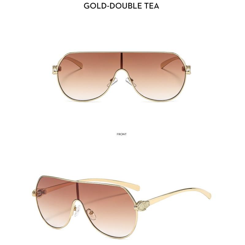 Women's Sunglasses, Metal Large-frame Aviator Sunglasses, Men's and Women's Fashion Sunglasses.