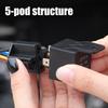 2PCS/Set 5 Pin Automotive Relay 12V 40A with Socket Wiring Harness SPDT Changeover Car Relay Kit with Black Red Copper Terminals