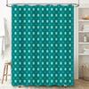 Modern Blue Square Shower Curtain Waterproof Bath Decor