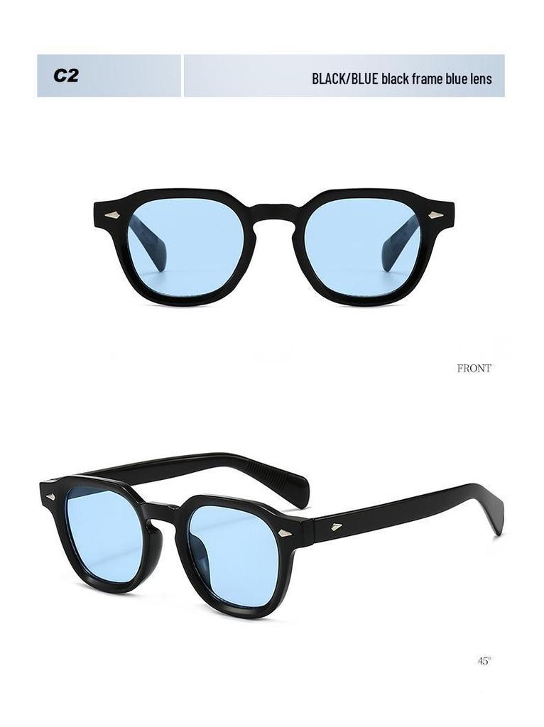 Square Frame Retro Street Style Sunglasses - Trendy Personality Driving Glasses