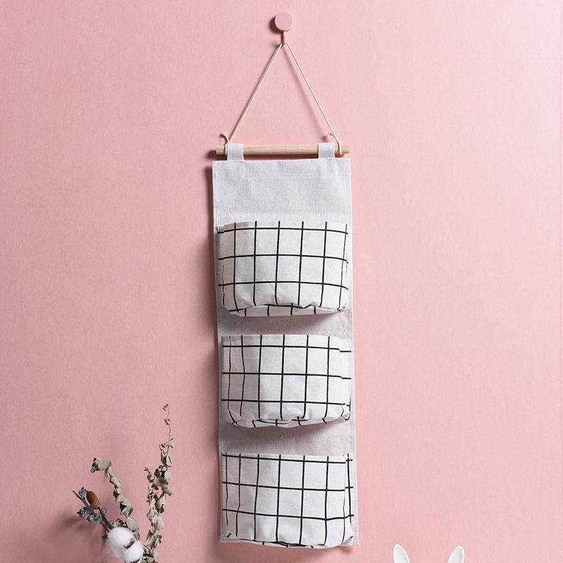 

Сумка для хранения с 3/5 карманами Маленькая тканевая сумка Настенная полка Верхняя причал Настенная сумка для хранения Подвесная сумка Сумка для хранения большой емкости 3 pockets