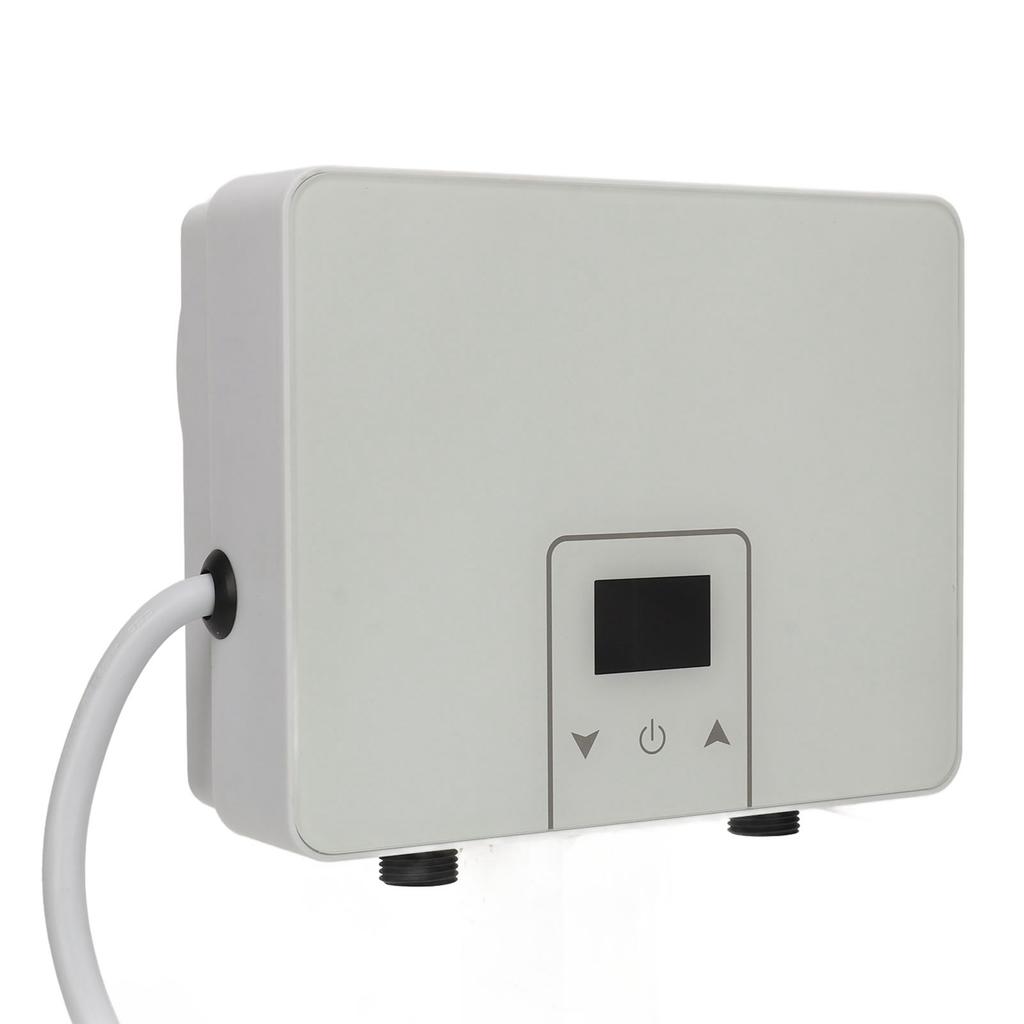 Electric Mini Water Heater 220V 88 Screen Display PVC 5.5KW Fast Heating 55 Degrees C IPX4 Waterproof