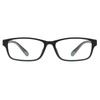 TR90 Men Light Rectangular Plastic Eyewear Black Spectacles Stylish Square Eyeglasses Frame For Multifocal  Prescription Lenses