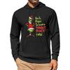 Men's Print Hooded Sweatshirt Long-Sleeve Casual Pullover Hoodie Hooded Sweatshirt