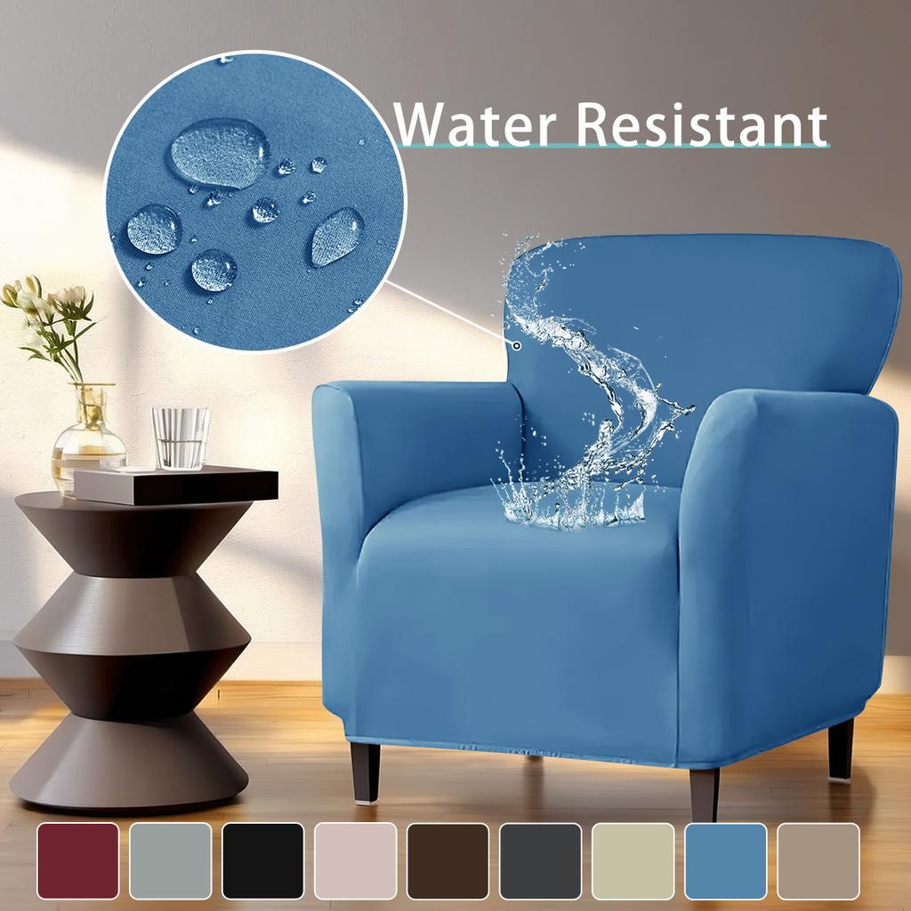 Spot sofa cover, waterproof milk silk small sofa cover, elastic solid color single sofa cover