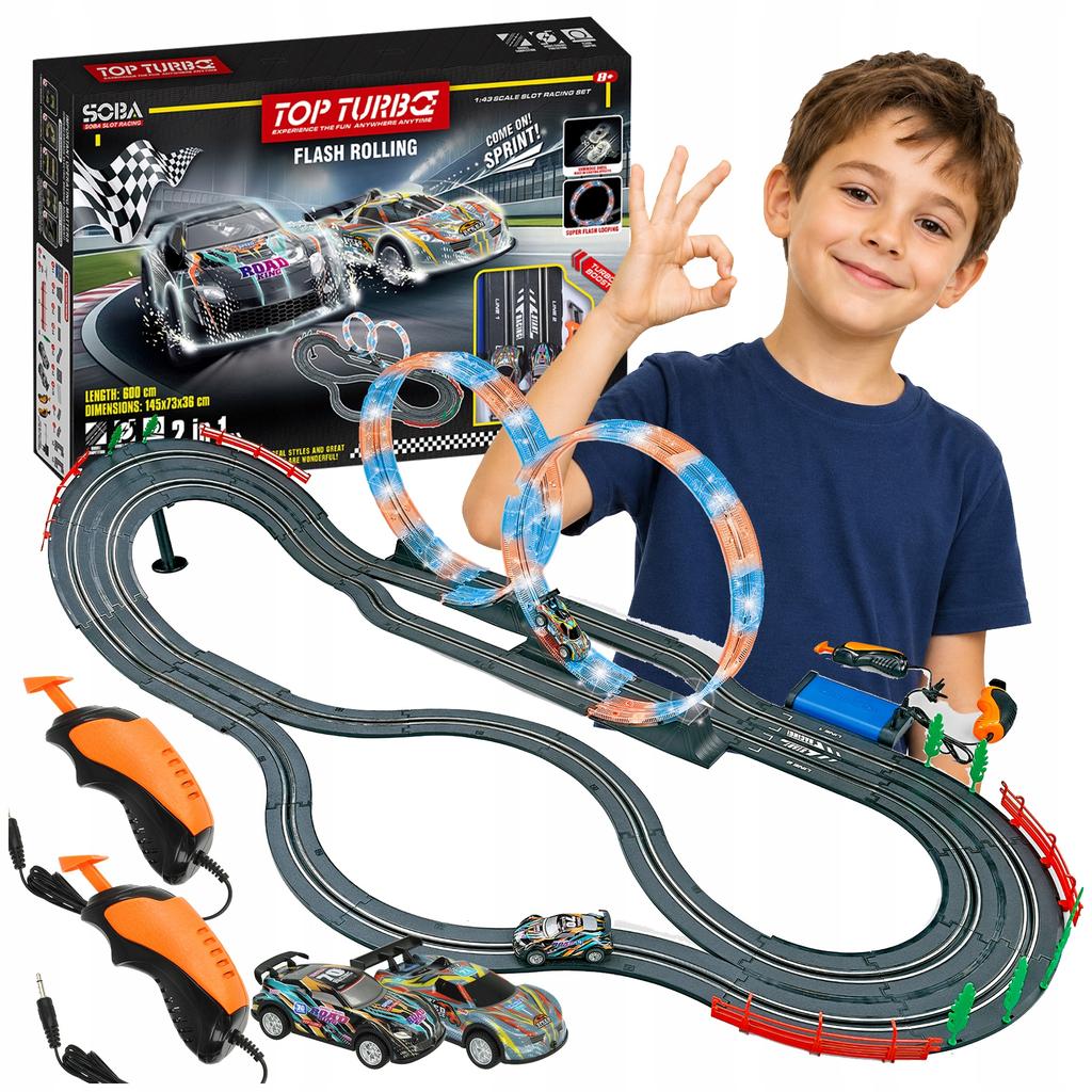 [5] Electric Giant Car Race Track 600cm Illuminated Z3396