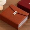 with Combination Lock Money Savings Binder PU Leather Savings Challenge Book  Cash Envelope System