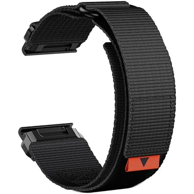 22mm 26mm The Velcro Nylon Strap Is Compatible with Garmin Fenix 8/7XPro and General 22/26mm Watch Band Series