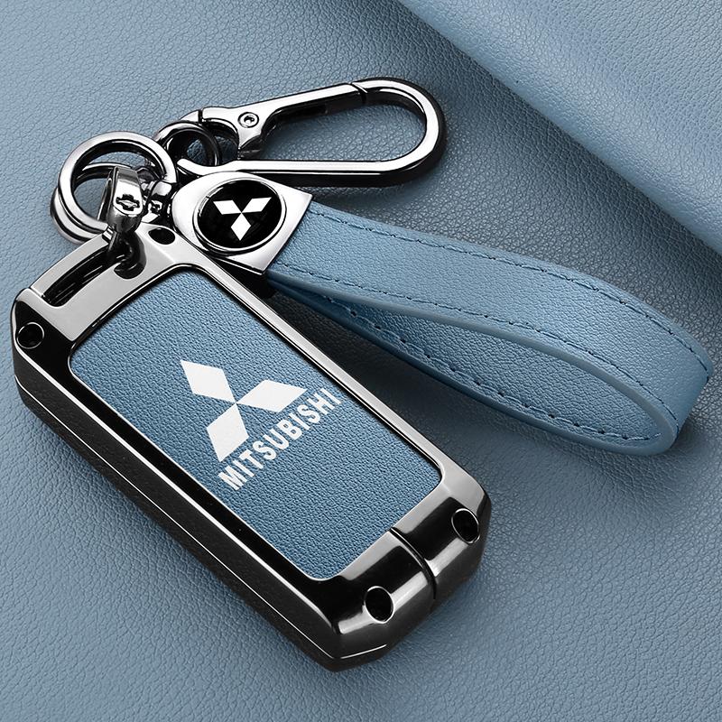 Zinc Alloy Car Key Shell Modified Flip Folding Key Case For Mitsubishi ASX LANCER Pajero Sport Outlander Eclipse Cross Keychain MQ9