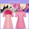 Atemberaubendes Cosplay-Kleid für Damen mit Giftrosa Vinsmoke Reiju Design