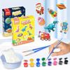 DIY Youth Stone Drawing Toys Graffiti Gypsum Drawing Educational Toys Handicraft Activity Games Dinosaur Decoration Set  Pod