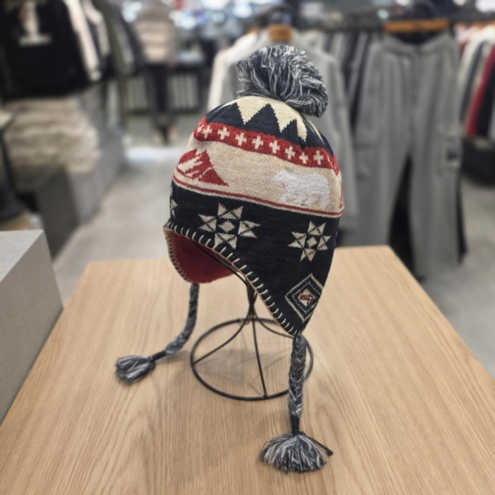 Jeep_Surgery Jacquard Knit Pom-Pom Hat_JP4GCU803